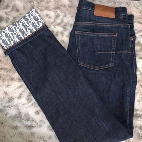 slim-fit jeans with dior oblique print